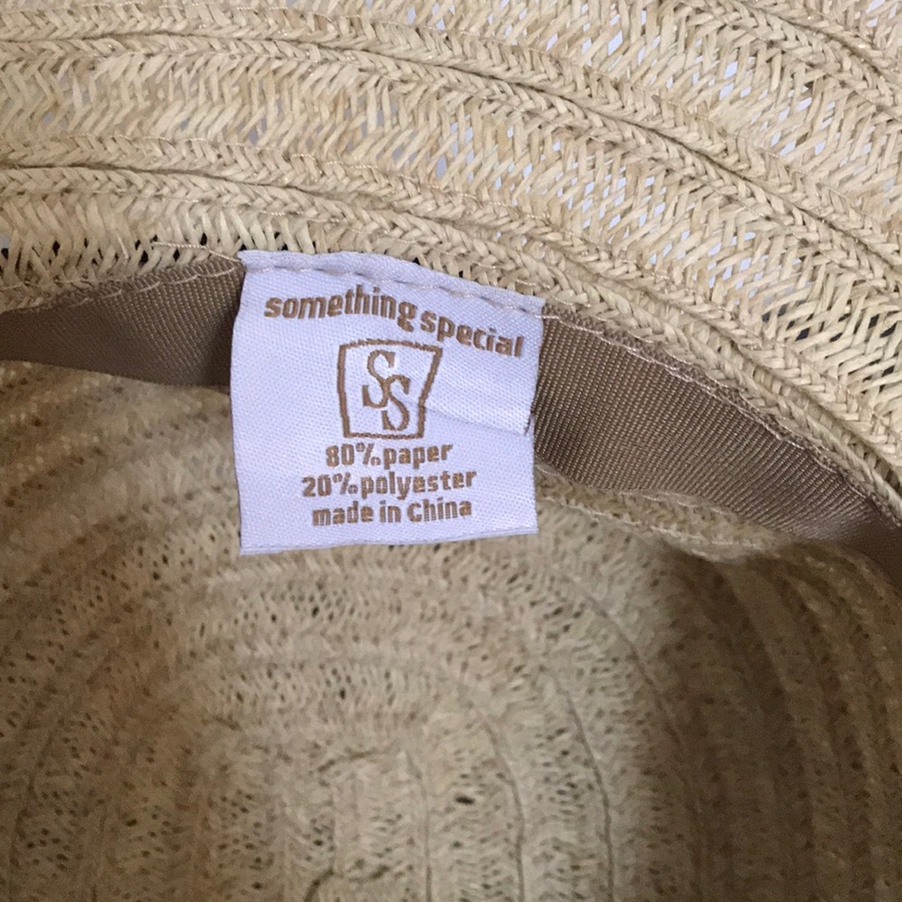 Straw style sun hat - Picture 3 of 4